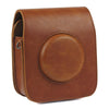 Full Body Camera PU Leather Case Bag with Strap for Fujifilm Instax Square SQ20(Brown)