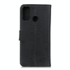 For Alcatel 3X 2020 KHAZNEH Cowhide Texture Horizontal Flip Leather Case with Holder & Card Slots & Wallet(Black)