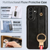 For Samsung Galaxy A36 5G Wristband Leather Back Phone Case(Black)