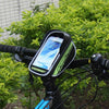 BaseCamp BC-305 Bicycle Phone Bags Mountain Road Bike Front Head Top Frame Handlebar Bag with Transparent Window & Sun Visor for 5.8 Inch 15x8cm and Below Smartphones(Green)