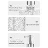 300ml Household Traveling Dispenser Shampoo Body Wash Lathering Bottles, Style: Transparent Round
