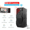 Mini WiFi Camera HD 720p 180° Wide Angle Lens Night Vision Black