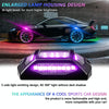 6 in 1 G6 RGB Colorful Car Chassis Light LED Music Atmosphere Light With 24-Button Remote Control