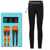USB Rechargeable Smart Heating Outdoor Thickened Casual Trousers, Size: L(Black)