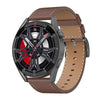 DT3 Max 1.36 inch Leather Watchband Color Screen Smart Watch(Black)