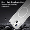 For iPhone 13 MagSafe Frosted Translucent TPU + PC Full Coverage Phone Case(White)