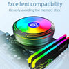 COOLMOON Ice Blade W120 LED Colorful Light 4Pin Cooler Desktop CPU Cooling Fan