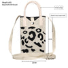 Leopard Print Knitted Mini Crossbody Phone Bag For 6.9 inch and Below Phones(White)