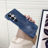 For Samsung Galaxy S25 Ultra 5G Denim MagSafe Magnetic PC + PU Phone Case(Dark Grey)