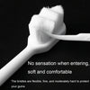 10pcs Nano Silk Soft Bristle Independent Packing Portable Couple Toothbrush, Spec: Black Flat-head