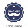 1.5 Inch  500pcs /Roll Happy Fathers Day Stickers For Box And Gifts Wrapping Decoration(Style One)