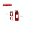 Car Window Lift Button Decorative Sticker for Volvo V60 2010-2017, Left Drive (Red)