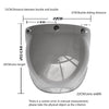 Soman Motorcycle Bubble Visor Open Face Helmet Visor Helmet Windshield Shield with Transparent Frame(Mirror)