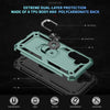 For Samsung Galaxy A26 5G Shockproof TPU + PC Phone Case with Holder(Dark Green)