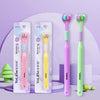 YALINA Three Sided Toothbrush Soft Hair 360 Degree V Shaped Toothbrush 418 Adult Purple