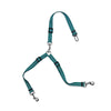 Reflective Dog Car Seat Belt & Lead - Water Green - Adjustable