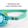 RUIHE Children Cute Cartoon Waterproof Anti-Fog Swimming Goggles(Blue)