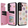 For Samsung Galaxy S24 FE 5G Printed Double Buckle RFID Anti-theft Phone Case(Blossoming Flowers)