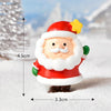 3pcs Christmas Lovely Micro Landscape Snow Ornament Decorative Accessories, Style: No.11 Waving Elderly