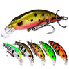 PROBEROS DW578 Ordinary Hook 5.3cm 4.6g Sinking Minnow Lure Long Casting Bionic Plastic Hard Bait Fishing Tackle(Color A)