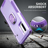 For Samsung Galaxy Note10 3 in 1 PC + TPU Phone Case with Ring Holder(Purple)