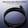 Yesido CA165C 60W USB + USB-C / Type-C to USB-C / Type-C 2 in 1 Fast Charging Data Cable, Length:1.2m(Black)