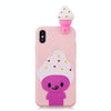 For iPhone X / XS Shockproof Cartoon TPU Protective Case(Ice Cream)