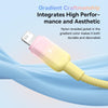 Baseus Discolor Series 2.4A USB to 8 Pin Fast Charging Cable, Cable Length:1m(Yellow)