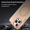 For iPhone 12 Pro Max MagSafe Frosted Translucent TPU + PC Full Coverage Phone Case(Orange)