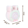 F-CL-03 Plush Cake Rabbit Night Lights Student Dormitory Cute Demon Eye Vibration Clock Light(Yolk Rabbit)