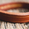 Men Vintage Vegetable Tanned Leather Ring of Life Couple Jewelry Bracelet(Brown)
