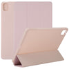 For Xiaomi Mi Pad 5 TPU Three-fold Leather Tablet Case(Pink)