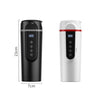 SUITU  HQ-3900 24V/12V Car/Truck Heated Coffee Mug Smart Mug,Spec: Small Screen Black