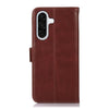 For Samsung Galaxy A26 5G Magnetic Crazy Horse Texture Genuine Leather RFID Phone Case(Brown)