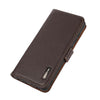 For Samsung Galaxy A56 5G KHAZNEH Side-Magnetic Litchi Genuine Leather RFID Phone Case(Brown)