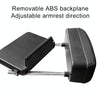 2 PCS Universal Car Wireless Qi Standard Charger PU Leather Wrapped Armrest Box Cushion Car Armrest Box Mat with Storage Box (Black)