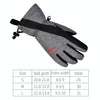 Boodun Five-Finger Ski Gloves Windproof Waterproof Finger Touch Screen Keep Warm Gloves, Size: L(Black Gray)
