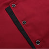 Spliced Chef Cooking Workwear  Catering Restaurant Coffee Shop Waiter Uniforms, Size:L(Wine Red)