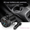 Cup Car Charger Dual USB Corded Cigarette Lighter Mobile Phone Charger(Black)