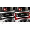 Car Central Control Air Outlet Decorative Sticker for Volvo V60 2010-2017, Left and Right Drive(Red)