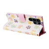 For Samsung Galaxy S23 Ultra 5G Bronzing Painting RFID Leather Phone Case(Bloosoming Flower)