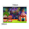 150 x 100cm Circus Amusement Park Ferris Wheel Photography Background Cloth(MDM07047)
