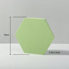 18 x 2cm Hexagon Geometric Cube Solid Color Photography Photo Background Table Shooting Foam Props (Green)