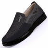 Low-cut Business Casual Soft Soles Flat Shoes for Men, Shoe Size:42(Black)