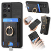 For Samsung Galaxy S25 Ultra 5G Retro Splitable Magnetic Card Bag Leather Phone Case(Black)