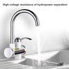 220V Kitchen Tankless Water Heater Instant Electric Faucet Electric Heater Tap with Temperature Display(Water from side)