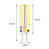 GY6.35 5W SMD2835 72LEDs Dimmable Silicone Corn Bulb for Chandelier Crystal Lamp Lighting Accessories,AC 12V(Warm White)