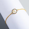 English Letter Bracelet Couple Girlfriends DIY Bracelet Men Women Micro Inlaid Zircon Rainbow Bracelet(R)