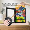 Plastic Children Art Frames Magnetic Front Open Frametory for Poster Photo Drawing Paintings Pictures(Black)