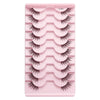 10pairs /Box Half False Eyelashes With Transparent Stems Natura Extension Lashes Y1001